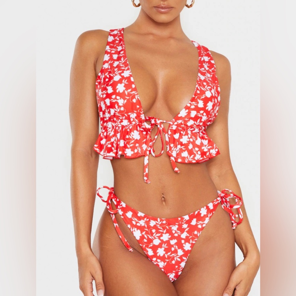 PLT NWT Red & White Bathing Suit